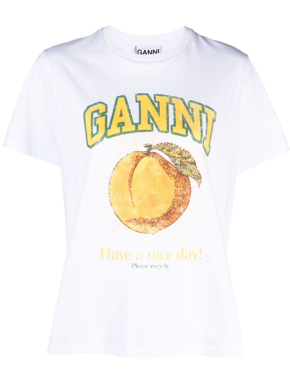 Ganni T-SHIRT Bianco