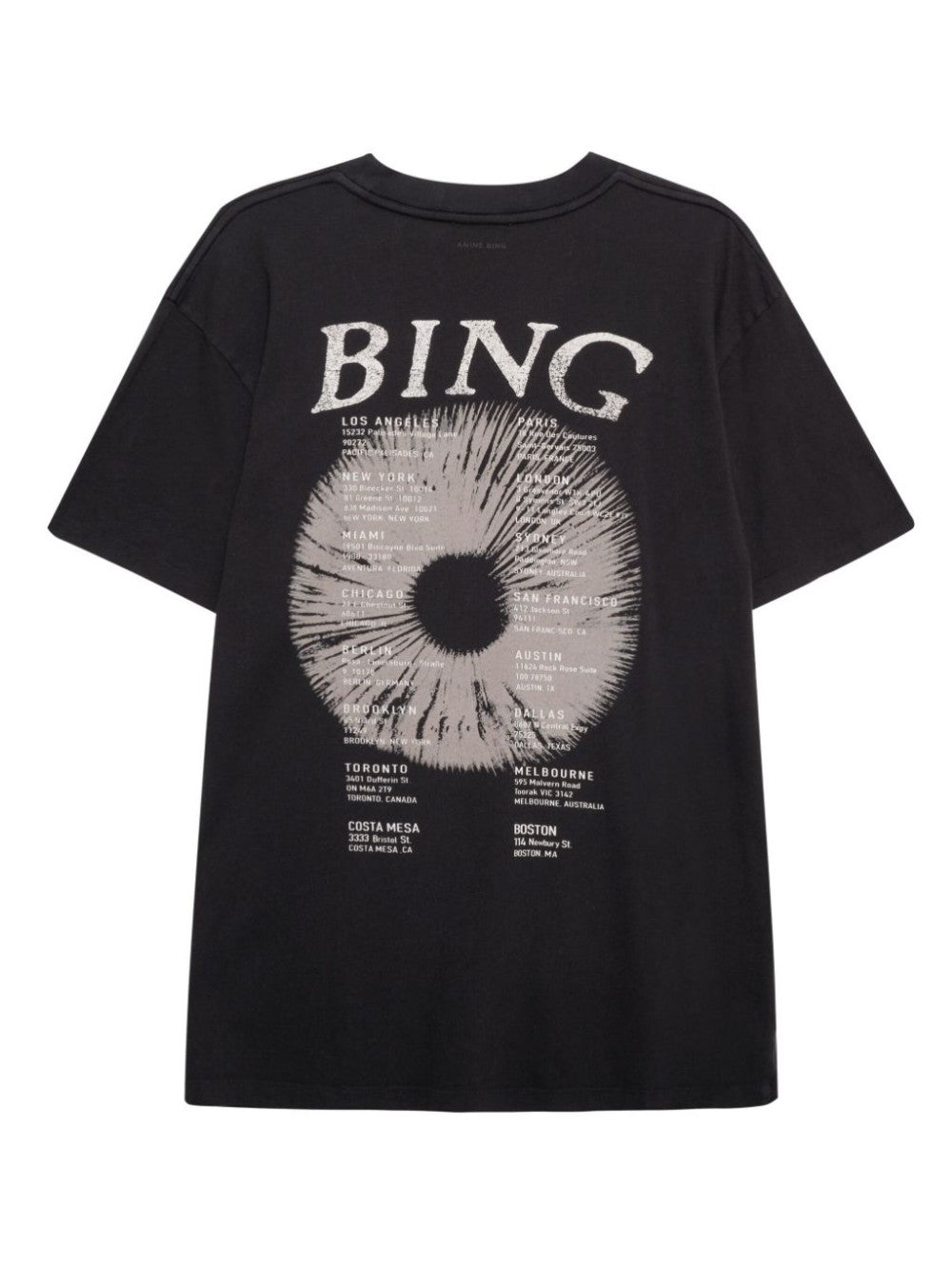 Anine Bing T-SHIRT Nero