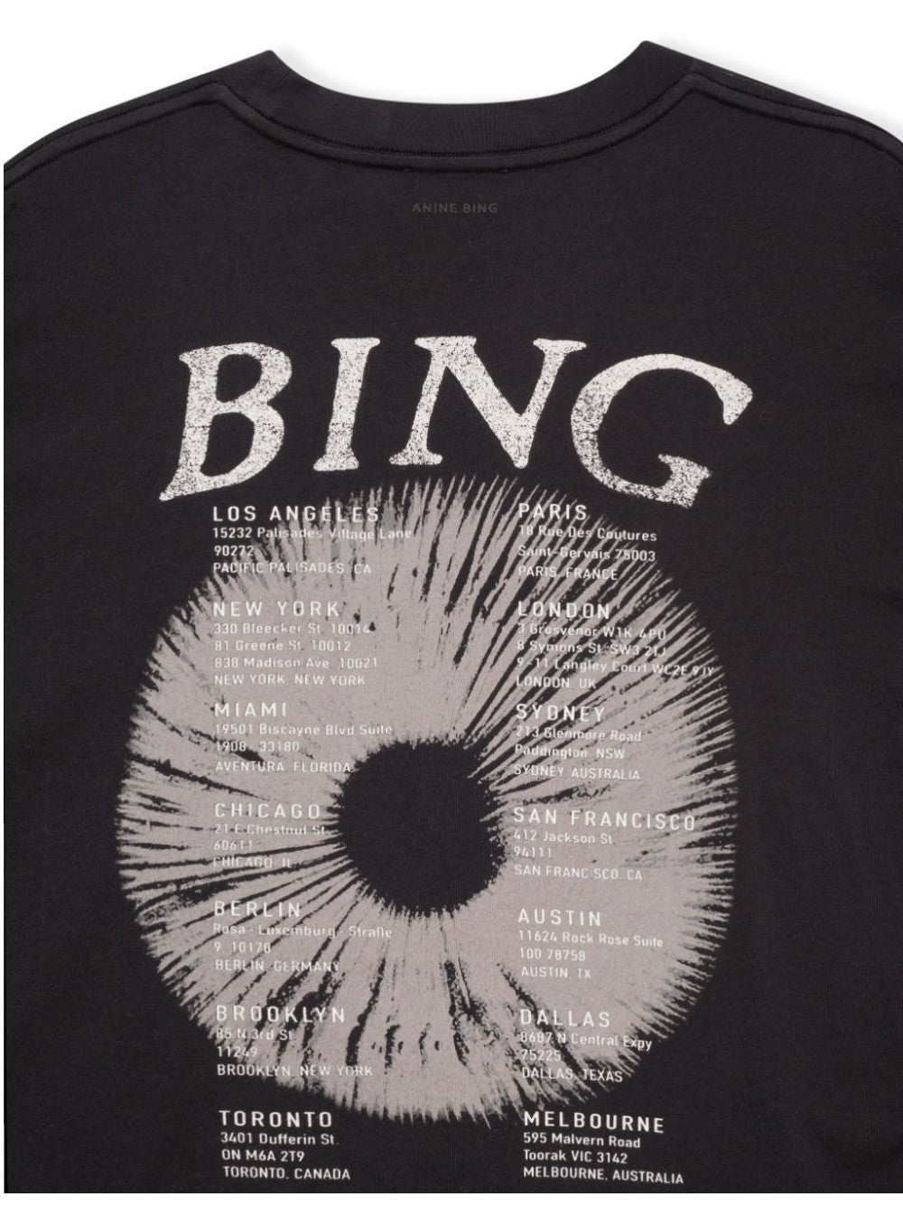 Anine Bing T-SHIRT Nero