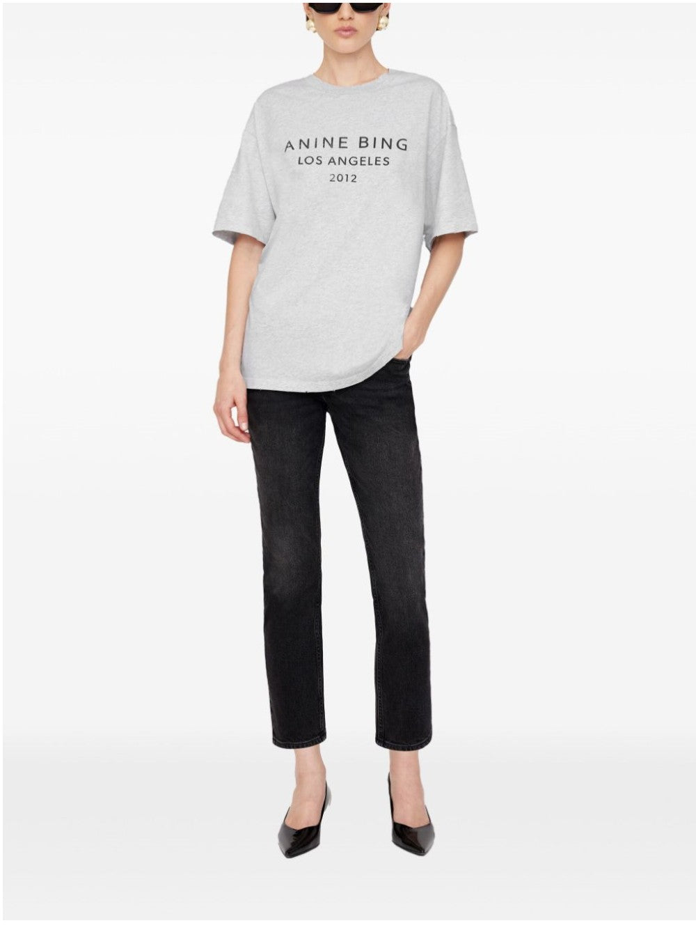 Anine Bing T-SHIRT Grigio