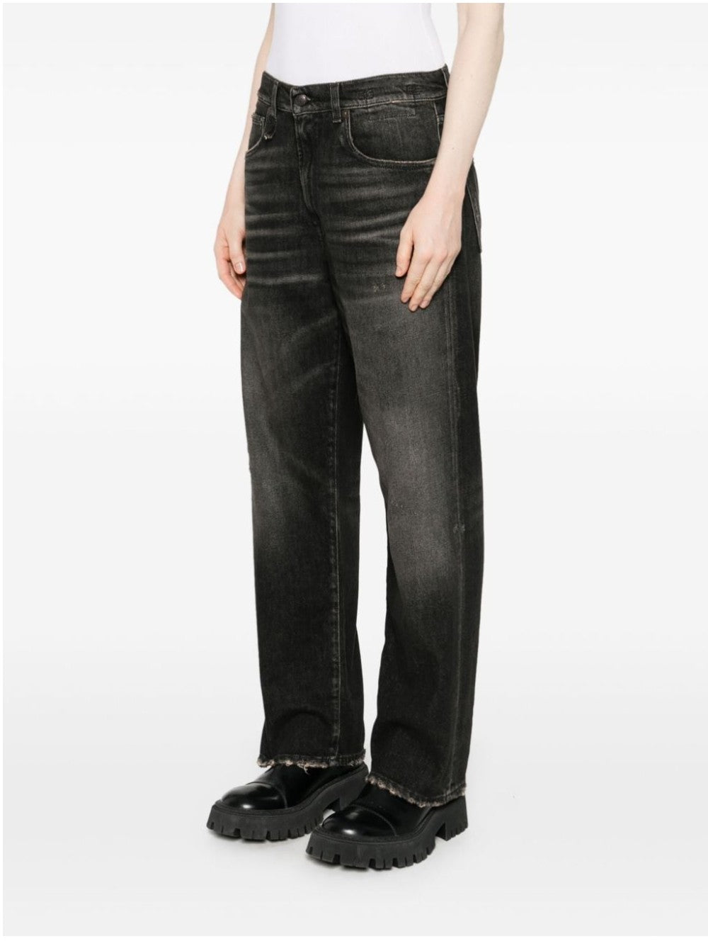 R13 JEANS Nero